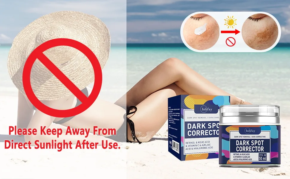 Dark Spot Remover for Face Hyperpigmentation Treatment. Dark Spots, Melasma, Freckle, Sun Spots Removal Dark Spot Corrector Cream for Women and Men - Away from direct sunlight