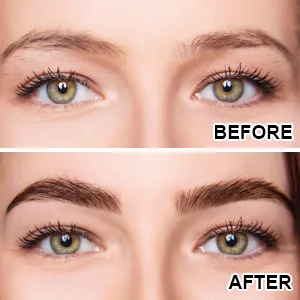 Instant Eyebrow Color, Natural Semi Permanent Eyebrow Tinting Kit for 4-6 Week Long-lasting, Light Brown - product information 4