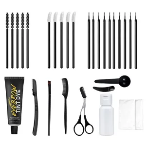 Instant Eyebrow Color, Natural Semi Permanent Eyebrow Tinting Kit for 4-6 Week Long-lasting, Light Brown - product information 5