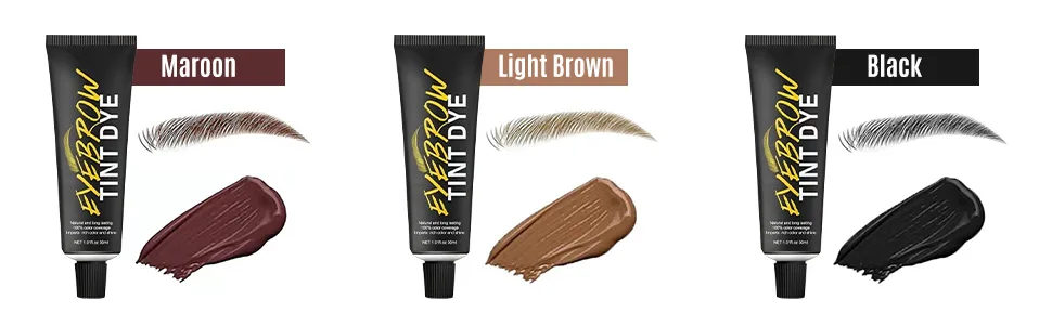 Instant Eyebrow Color, Natural Semi Permanent Eyebrow Tinting Kit for 4-6 Week Long-lasting, Light Brown - product information 6