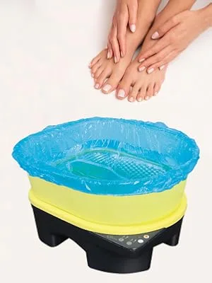 ForPro Pedi Guard Bath Liners, Fit All Portable Foot Baths, Disposable Pedicure Liners, Blue, 250-Count 250-Count Blue - product information 2