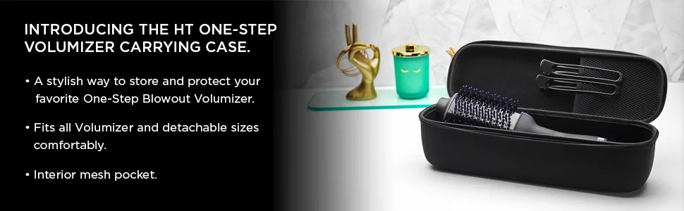 Hot Tools One Step Volumizer Carrying Storage Case, Black - one step volumizer; one step volumizer case; one step volumizer storage case; one step case; HT