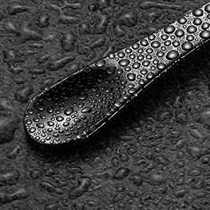 4 Pack Metal Makeup Spatula, Mini Spoon, Beauty Scoop for Facial Cosmetic, Face Mask (Black) 4 Black - Metal Makeup Spatula