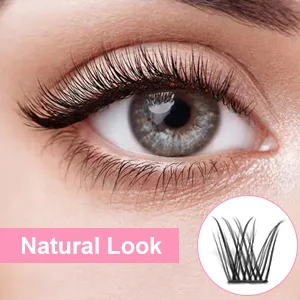 Lash Clusters, 72 Pcs Individual Lashes, Cluster DIY Lash Extension, Volume Eyelashes Look, Super Thin Band and Comfortable (D-16mm) 16 mm Volume - Cluster Lashes
