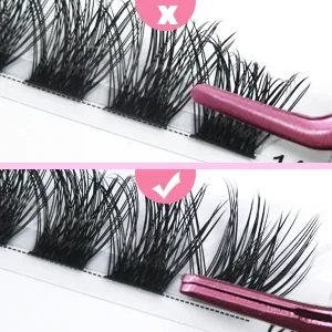Lash Clusters, 72 Pcs Individual Lashes, Cluster DIY Lash Extension, Volume Eyelashes Look, Super Thin Band and Comfortable (D-16mm) 16 mm Volume - Cluster Lashes DIY Lash Extension