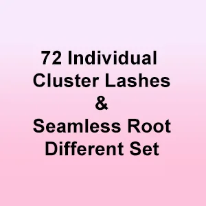 Lash Clusters, 72 Pcs Individual Lashes, Cluster DIY Lash Extension, Volume Eyelashes Look, Super Thin Band and Comfortable (D-12mm) 12 mm Volume - individual cluster eyelash