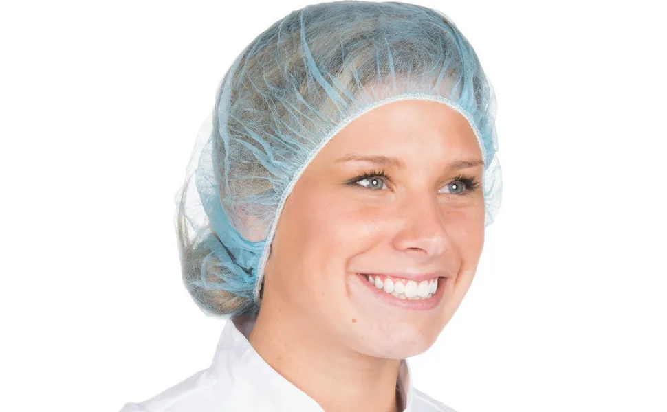 Disposable Bouffant (Hair Nets) Caps, Spun-bounded Poly, Hair Head Cover Net 21 Inches by Careoutfit (100) - disposable bouffant caps in color blue