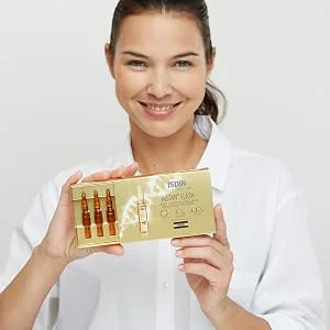 ISDIN Instant Flash Lifting Effect Serum Ampoule, 5 Ampoules - wrinkle anti expression line deep forehead wrinkles treatment reduce neck fine lines coenzyme q