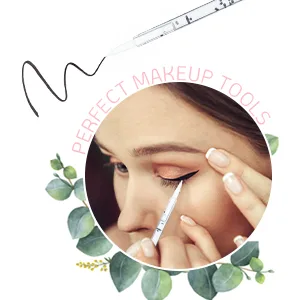 100PCS Disposable Eyeliner Makeup Brushes Applicator Cosmetic Eye Wands (Crystal Pink) - eyeliner brush