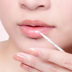 100PCS Disposable Eyeliner Makeup Brushes Applicator Cosmetic Eye Wands (Crystal Pink) - lip brush