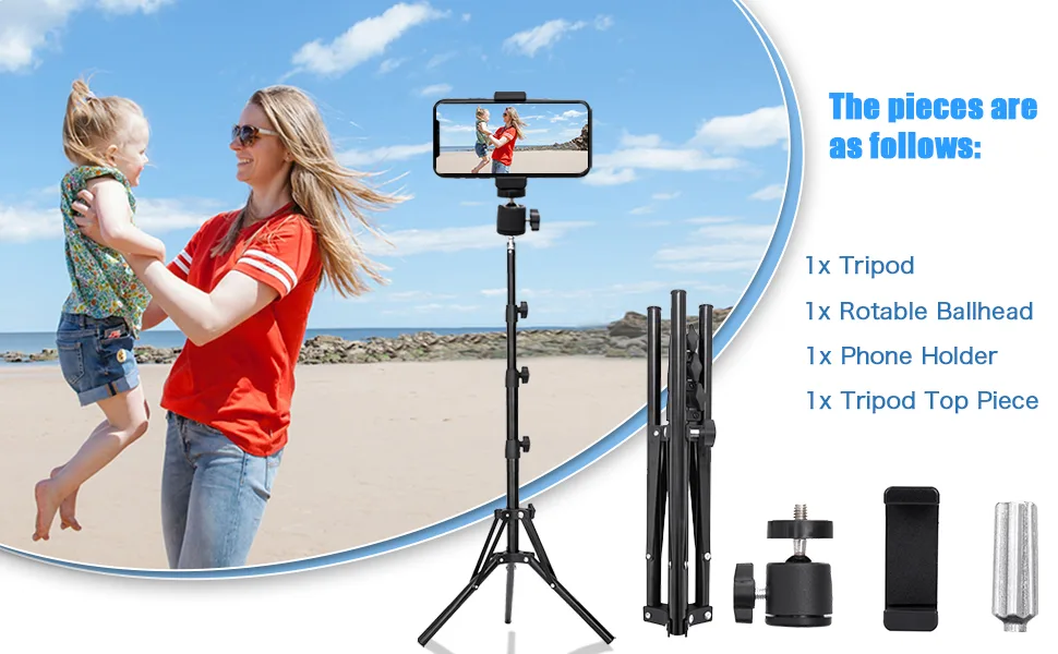 Multifunctional Wig Stand Tripod/Phone Tripod stand, 60 inches Metal Wig Mannequin Head Tripod Stand, Adjustable Wig Tripod Stand, Phone Tripod for iPhone, Android, Camera - wig stand tripod