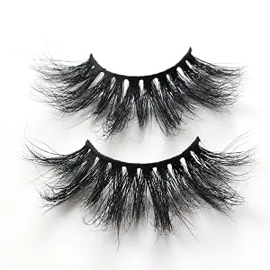 ASLOTUS Fluffy Lashes 3D Dramatic Long Eyelashes Face Lash Strip 20mm Mink Lashes S1 - Mink lashes