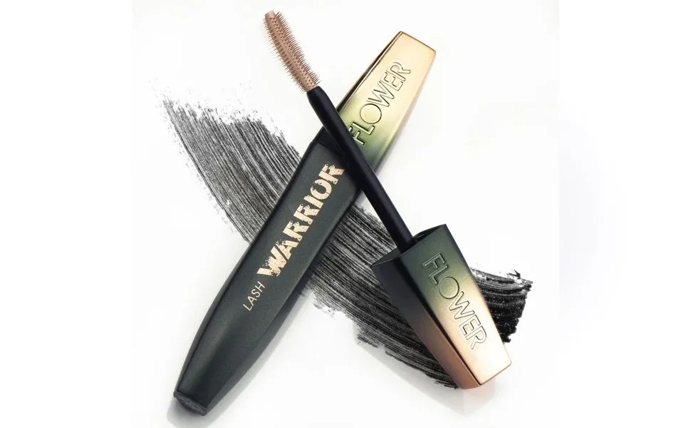 Flower Beauty Lash Warrior Mascara - Volumizing Lashes, Length & Definition, No Clumping (Fiercest Black) - Flower Beauty
