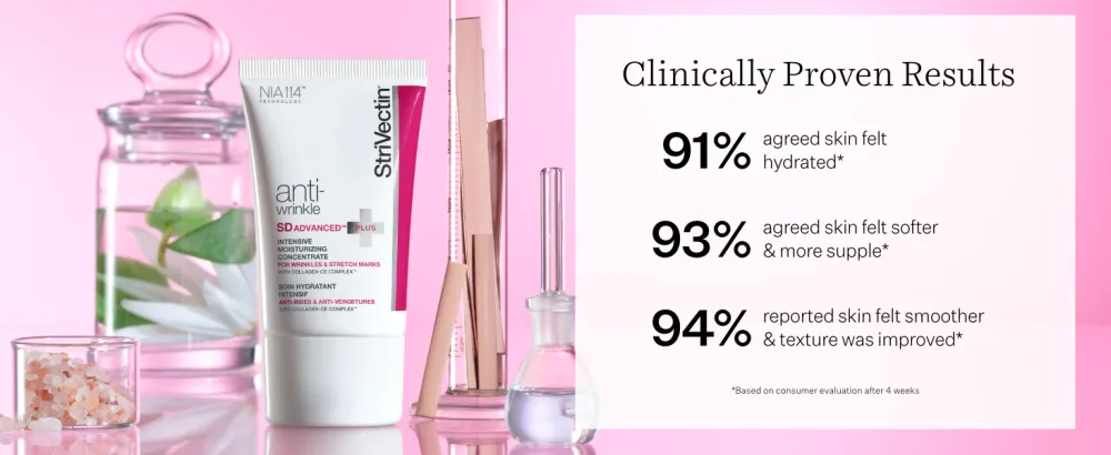 StriVectin Anti-Wrinkle SD Advanced PLUS Intensive Moisturizing Concentrate for Wrinkles and Stretch Marks with Collagen-Targeting Technology, 4 Fl Oz - SD Advanced Plus Intensive Moisturizing Concentrate