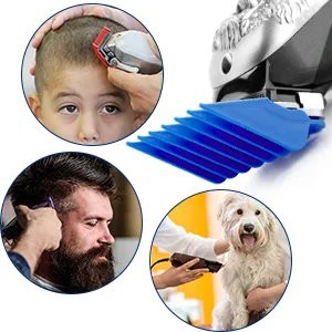 10 Color Professional Hair Clipper Coded Cutting Guards Guides/Combs- 1/16” to 1” -Compatible with Most Size Wahl Clippers - Easy to install