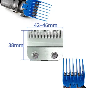 10 Color Professional Hair Clipper Coded Cutting Guards Guides/Combs- 1/16” to 1” -Compatible with Most Size Wahl Clippers - Suitable for Clipper blade:38mmx46mm