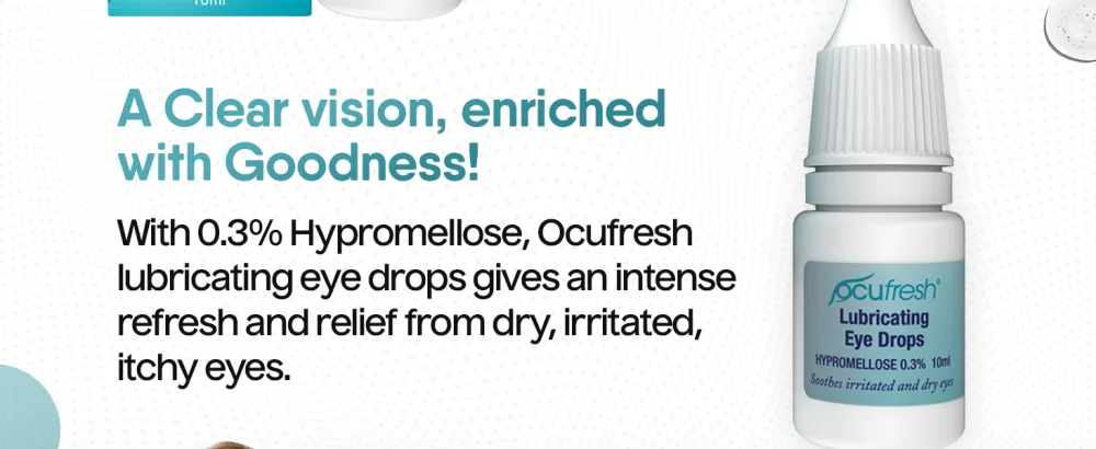 Ocufresh Eye Drops Lubricating Eye Drops for Irritated Eyes - 10mL (Pack of 6) - Normal_d2
