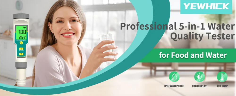 pH and TDS Meter for Water - Green - water quality tester