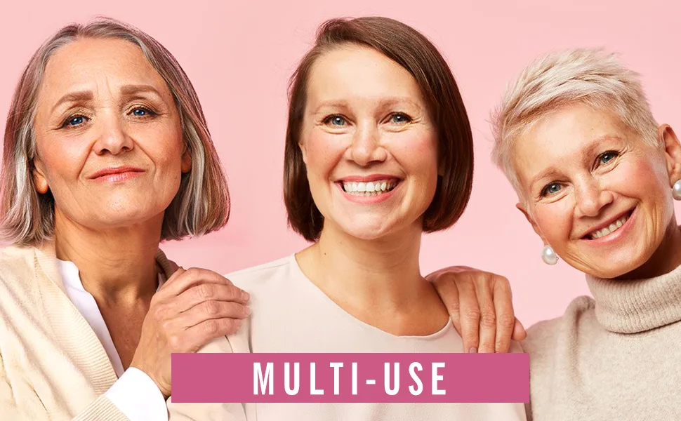 KIMUSE Cosmetics Multi Stick Trio - Cream Blush Stick, Highlighter Stick & Moisturizer - 3 Pack Makeup Sticks for Older Women & Mature Skin Blush, Highlighter & Moisturizer Trio - 3 Pack Makeup Sticks for Older Women & Mature Skin
