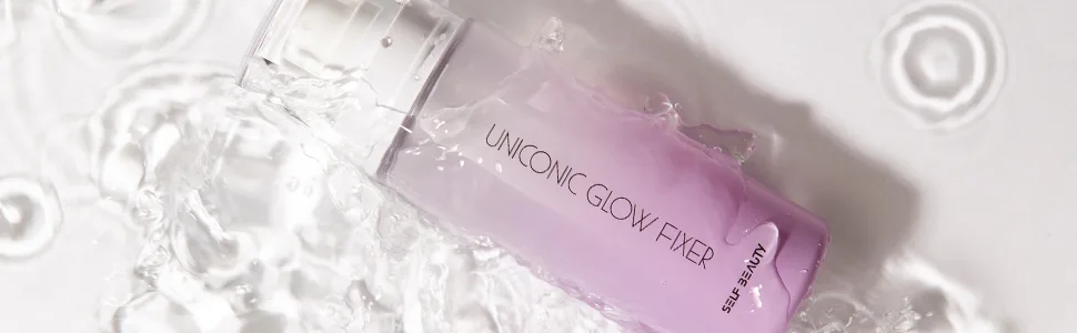 SELFBEAUTY Glow Makeup Setting Spray | Hydrating + Illuminating Makeup Setting Spray | Dewy Finish | Long-Lasting Makeup Fixing | Microfine Mist Spray | 3.38fl.oz, 100ml - Makeup Setting Spray