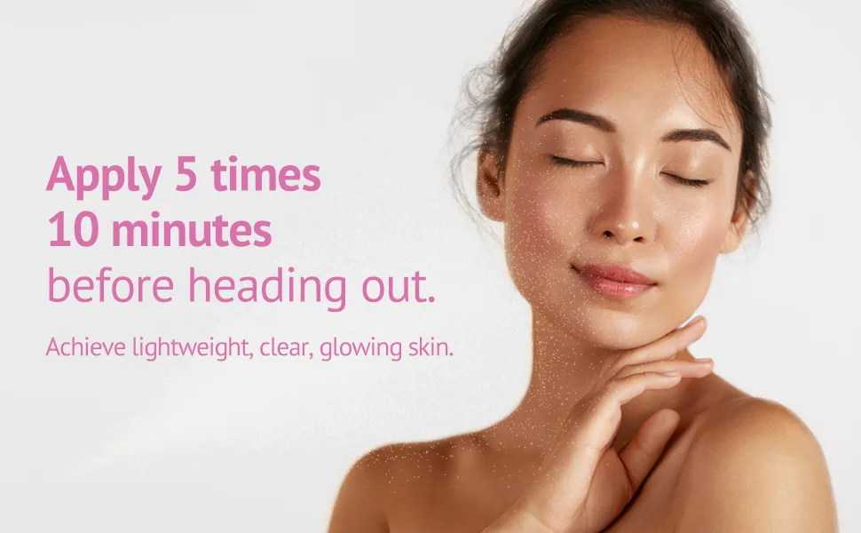 SELFBEAUTY Glow Makeup Setting Spray | Hydrating + Illuminating Makeup Setting Spray | Dewy Finish | Long-Lasting Makeup Fixing | Microfine Mist Spray | 3.38fl.oz, 100ml - Makeup Setting Spray