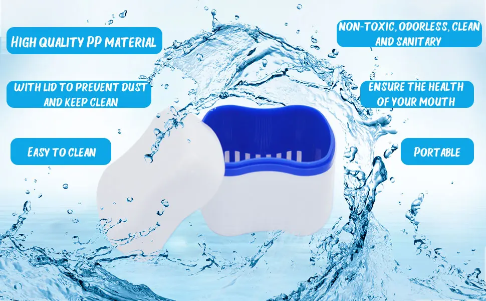 Denture Case Kit, 2 Denture Bath Cups with 2 Denture Brush & 2 Portable Toothbrush Box, Denture Brush Retainer Bath with Lid, Retainer Cleaning Denture Boxes, Toothbrush Kit for Travel Blue & Light Green - denture case