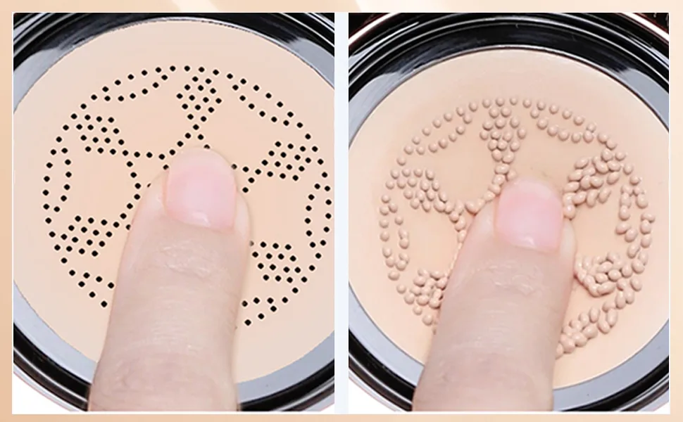 Mushroomhead Air Cushion CC Cream Brightening Skin Tone Moisturizing Dry Face Foundation Makeup Full Coverage Pores (03 WHEAT BEIGE) - LIQUID FOUNDATION