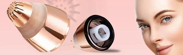 Replacement Heads for Finishing Touch Flawless Brows Eyebrow Facial Hair Remover, Rose Gold - Pack of 2 - Replacement Heads for Finishing Touch Flawless Brows Eyebrow Facial Hair Remover, Rose Gold