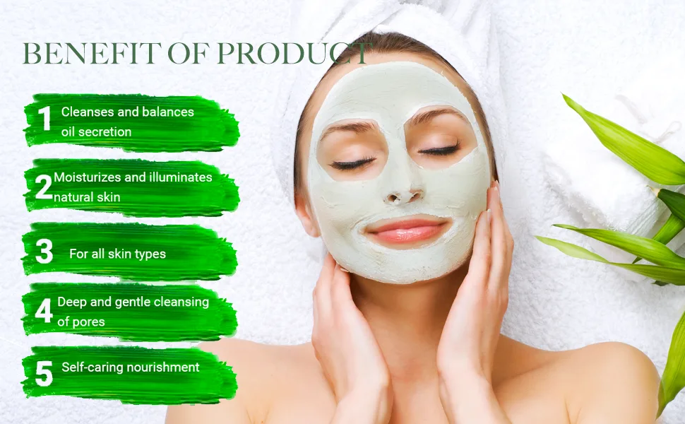 Green Tea Mask Stick for Face(2PCS), Blackhead Remover, Deep Pore Cleansing, Moisturizing, Brightening for Men and Women - product information 4