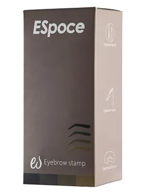 ESPOCE Eyebrow Stamp Stencil Kit Long-lasting 10 Eyebrow Stencils Brow Stamp and Shaping Kit, Black - eyebrow stamp