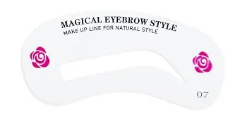 ESPOCE Eyebrow Stamp Stencil Kit Long-lasting 10 Eyebrow Stencils Brow Stamp and Shaping Kit, Black - eyebrow stamp