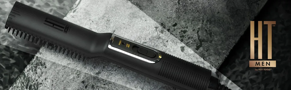 HOT TOOLS Men’s Beard Straightener Brush - beard straightener; beard straighteners; men