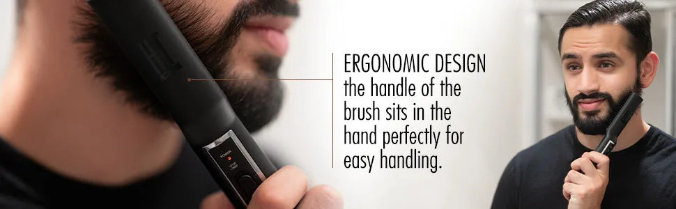 HOT TOOLS Men’s Beard Straightener Brush - beard straightener; beard straighteners; men