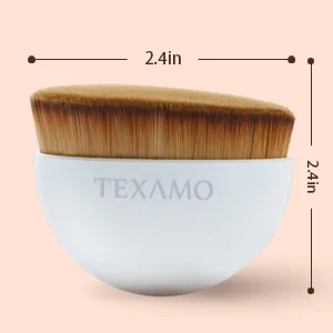 TEXAMO Foundation Brush, Kabuki Makeup Brush for Face Blush Liquid Foundation Brush for Self Tanner Blending Cream or Flawless Powder Cosmetics with Case - product information 4