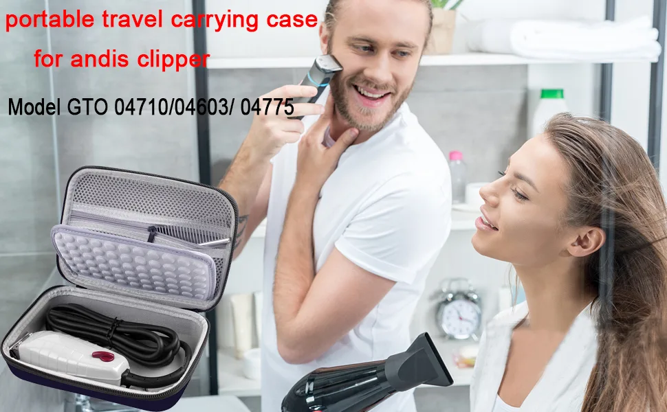 Case for Andis Professional T-Outliner Beard/Hair Trimmer, Model GTO 04710/ 04603/ 04775, with Mesh Pocket for Attachment Set - product information 3