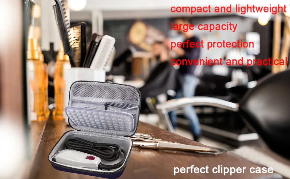 Case for Andis Professional T-Outliner Beard/Hair Trimmer, Model GTO 04710/ 04603/ 04775, with Mesh Pocket for Attachment Set - product information 4