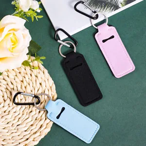 3 Pcs Chapsticks Holder for Lipstick, Lip Balm Gloss Holder, Stocking Stuffers Gift for Women (Pink, Blue, Black) - product information 7