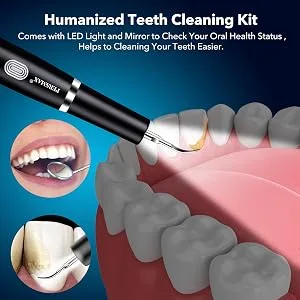 Plaque Remover for Teeth, PERSMAX Electric Tooth Cleaner with 3Modes, Dental Tartar Calculus Tooth Stain Remover Cleaning Tool Kit 100% Safe - Electric Dental Calculus Remover