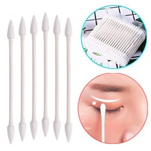 Cotton Swabs 800 Pieces, Double Precision Tips with Paper Stick, 4 Packs of 200 Pieces (Double Pointed) - cotton_tip