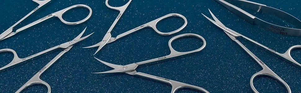 Professional Cuticle Scissors Maluk Large C - Cuticle Scissors Professional Maluk