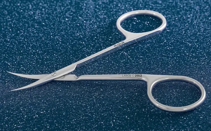 Professional Cuticle Scissors Maluk Large C - Cuticle Scissors Professional Maluk Large C