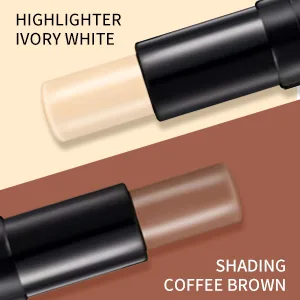 ONLYOILY double-end contour highlighter stick contour stick,face highlighter, contour makeup contouring sticks cream concealer (1) - contour stick