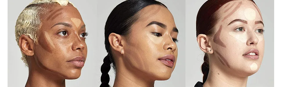 ONLYOILY double-end contour highlighter stick contour stick,face highlighter, contour makeup contouring sticks cream concealer (1) - contour stick