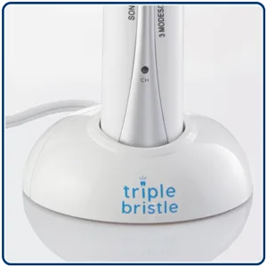 Triple Bristle Original Sonic Toothbrush | Rechargeable 31,000 VPM Tooth Brush | Patented 3 Head Design | Angled Bristles Clean Each Tooth | Dentist Created & Approved | Triple Bristle Original - Triple-Bristle-Amazon-Enhanced-Content-Image---Original---Image-04