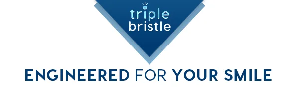 Triple Bristle Original Sonic Toothbrush | Rechargeable 31,000 VPM Tooth Brush | Patented 3 Head Design | Angled Bristles Clean Each Tooth | Dentist Created & Approved | Triple Bristle Original - Triple Bristle Amazon Logo