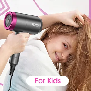 Ionic Hair Dryer, CONFU 1800W Portable Lightweight Blow Dryer, Fast Drying Negative Ion Hairdryer Blowdryer, 3 Heat Settings & Infinity Speed, with Diffuser and Concentrator Nozzle for Home & Travel - product information 10