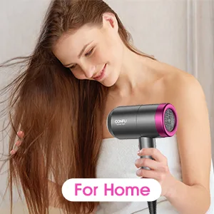 Ionic Hair Dryer, CONFU 1800W Portable Lightweight Blow Dryer, Fast Drying Negative Ion Hairdryer Blowdryer, 3 Heat Settings & Infinity Speed, with Diffuser and Concentrator Nozzle for Home & Travel - product information 9