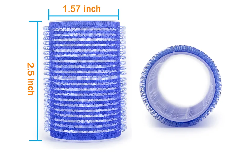 Hair Rollers, 12 Pack Self Grip Salon Hairdressing Curlers, DIY Curly Hairstyle,Colors May Vary, Large - product information 5