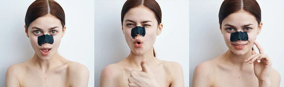 AUSLKA Blackhead Pore Strips,(70 Counts) Blackhead Remover, Deep Cleansing Charcoal Strips 70 Count (Pack of 1) - product information 3