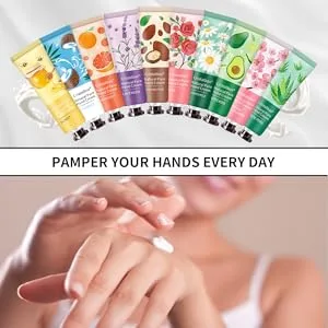 20 Pack Hand Cream Gift Set- Scented Hand Lotion for Dry Cracked Hands,Body- Hand Care Moisturizing Cream Body Moisturizer Hydration Mini Hand Lotion Travel Size Bulk Gifts for Women - hand lotion gift